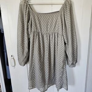 Sage Mini Dress . Medium